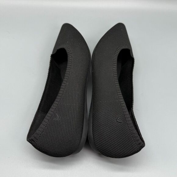 Vivaia Aria 5° Pointed-Toe Ballet Flat Women's 10 Black Knit Slip-On Comfort - Picture 8 of 11